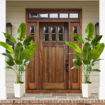 Birds of Paradise Artificial Plants Indoor, 4FT Fake Banana Tree