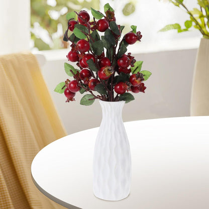 Group of 5 Pomegranate Berries Bouquet Floral Artificial Flowers Pomegranate Berries Branches Artificial Rosehip Berries Simulation Pomegranate Fruit Floral Decor