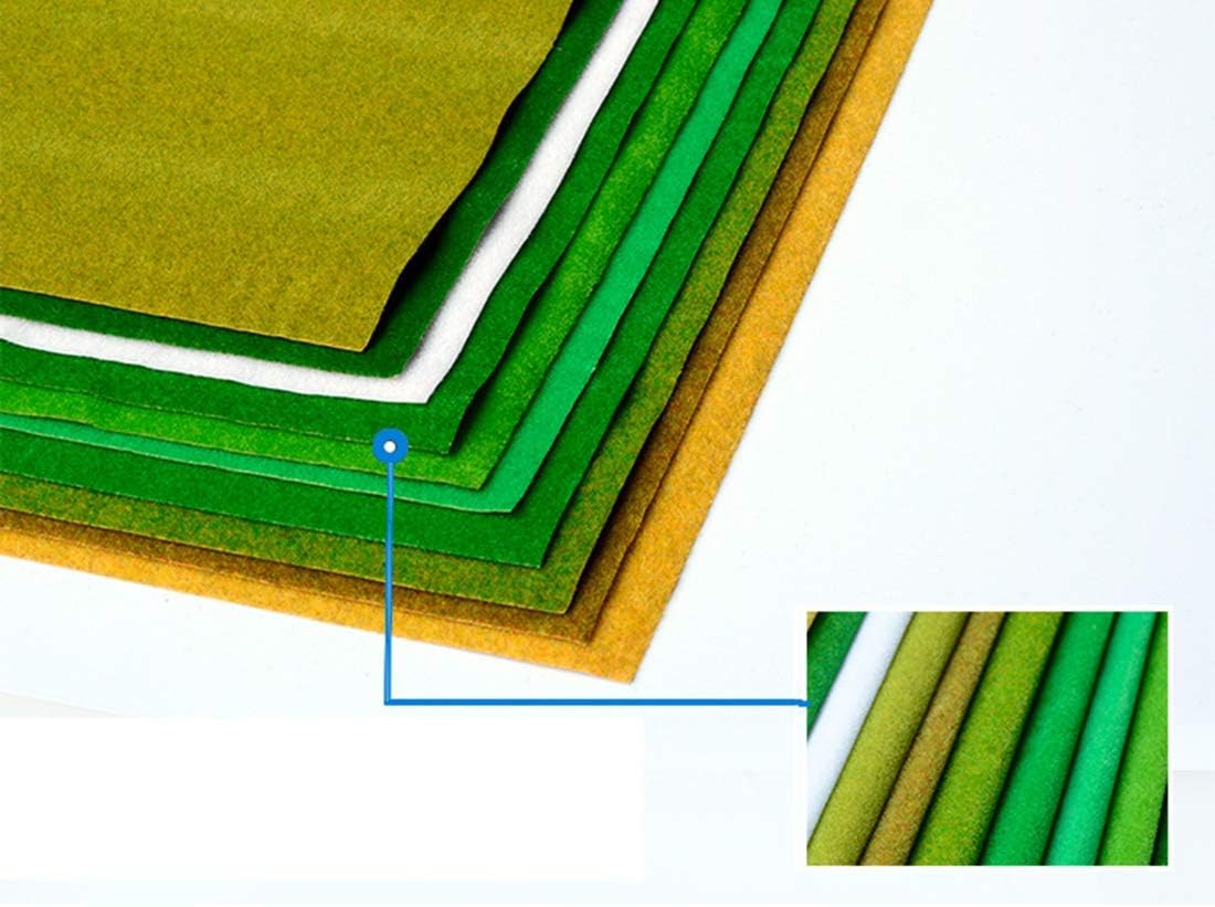 13"x39" Artificial Craft Model Grass Mat DIY Decoration for Scenery Lawn Moss,Not for Garden(Deep Green)