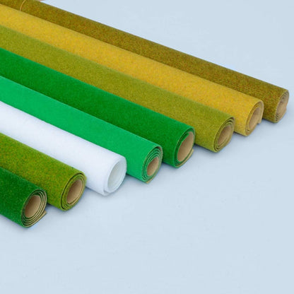 13"x39" Artificial Craft Model Grass Mat DIY Decoration for Scenery Lawn Moss,Not for Garden(Deep Green)