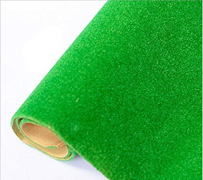 13"x39" Artificial Craft Model Grass Mat DIY Decoration for Scenery Lawn Moss,Not for Garden(Deep Green)