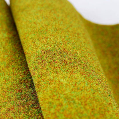 13"x39" Artificial Craft Model Grass Mat DIY Decoration for Scenery Lawn Moss,Not for Garden(Deep Green)