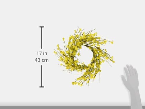 Forsythia Wreath, 16 Inch