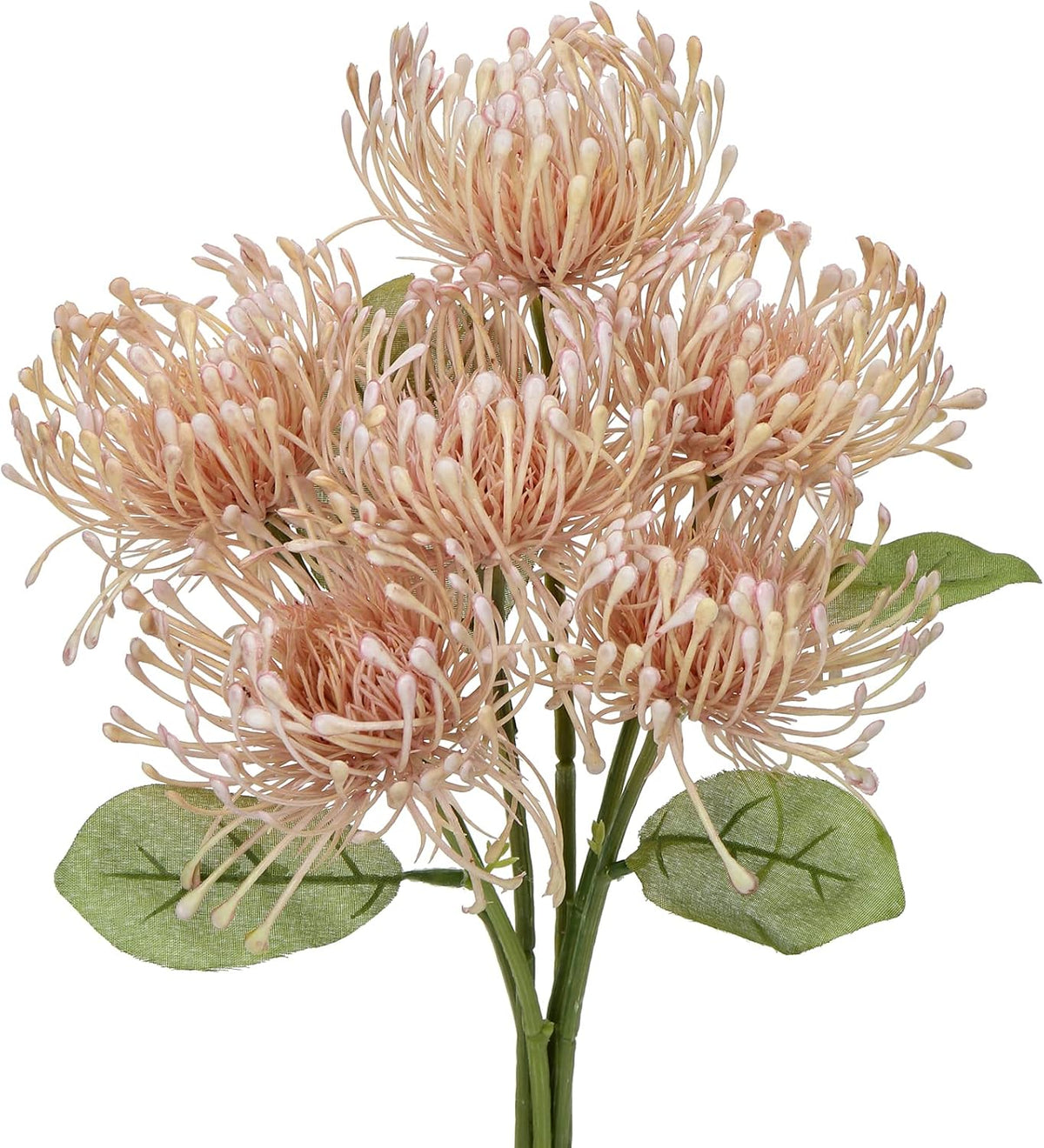 6PCS Chrysanthemum Artificial Flowers 4'' Fake Spider Mums Spring Flowers Large Faux Pincushion Flowers for Home Vase Table Centerpiece Wedding Bouquet (Pink)