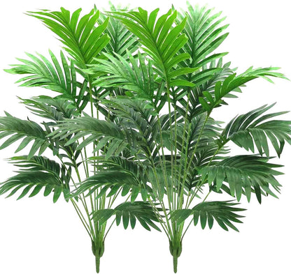 30" Artificial Palm Plants Leaves Tropical Greenery Bush Imitation Faux Fake Palm Tree Leaf for Home Kitchen Party Flowers Arrangement Wedding Decorations