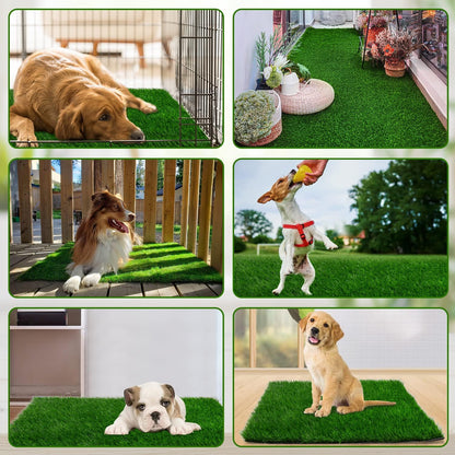Fake Grass Pad for Dogs Potty Training Artificial Turf, 39.3x31.5in