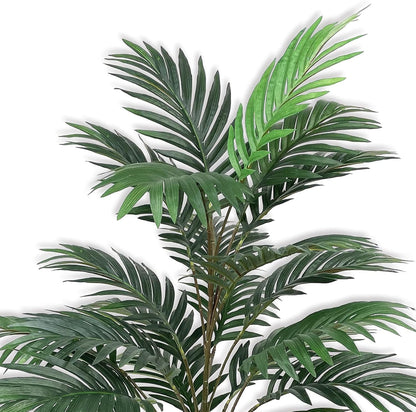 Artificial Palm Tree 30" Tall UV Resistant Tropical Areca Faux Plants Monstera Leaves Floral Arrangement Safari Leaves Party Suppliers Decorations