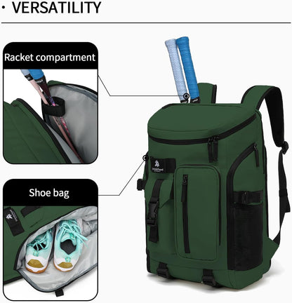 Gym Duffle Bag Backpack 4-Way Waterproof with Shoes Compartment for travel Sport Hiking laptop - Colors B