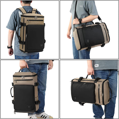 Gym Duffle Bag Backpack 4-Way Waterproof with Shoes Compartment for travel Sport Hiking laptop - Colors B