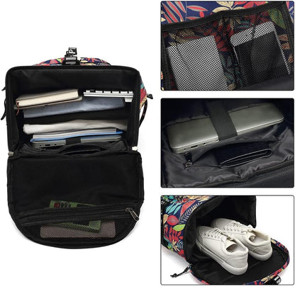 Gym Duffle Bag Backpack 4-Way Waterproof with Shoes Compartment for travel Sport Hiking laptop - Colors B