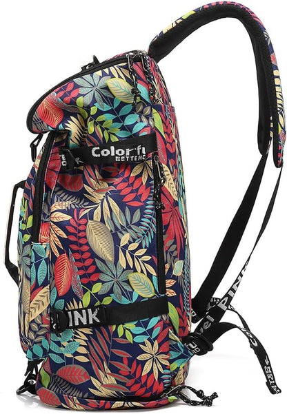 Gym Duffle Bag Backpack 4-Way Waterproof with Shoes Compartment for travel Sport Hiking laptop - Colors B