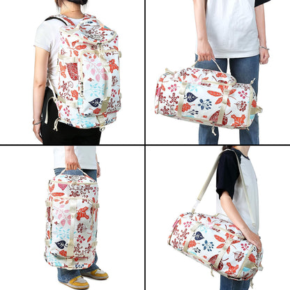 Gym Duffle Bag Backpack 4-Way Waterproof with Shoes Compartment for travel Sport Hiking laptop - Colors B