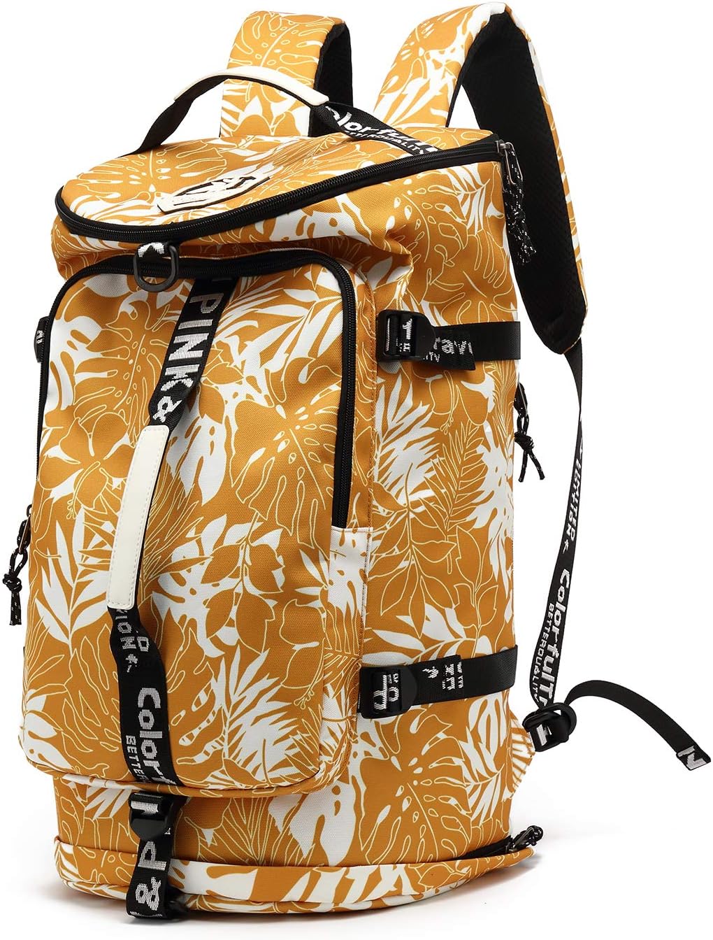 Gym Duffle Bag Backpack 4-Way Waterproof with Shoes Compartment for travel Sport Hiking laptop - Colors B