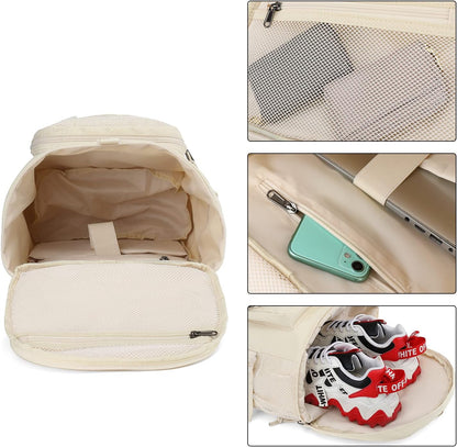 Gym Duffle Bag Backpack 4-Way Waterproof with Shoes Compartment for travel Sport Hiking laptop - Colors B