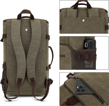 Gym Duffle Bag Backpack 4-Way Waterproof with Shoes Compartment for travel Sport Hiking laptop - Colors B