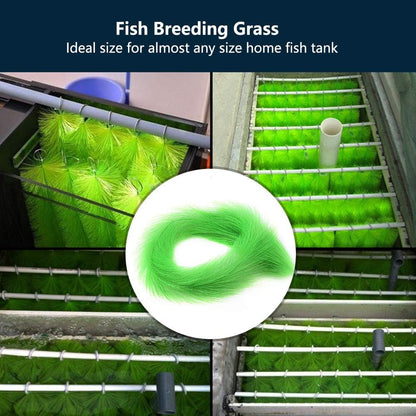 Fish Breeding Grass, Spawning Mops for Fishes, Safe Fish Hideout Decorative Aquarium Grass for Aquarium Fishes (100 x 15 cm)