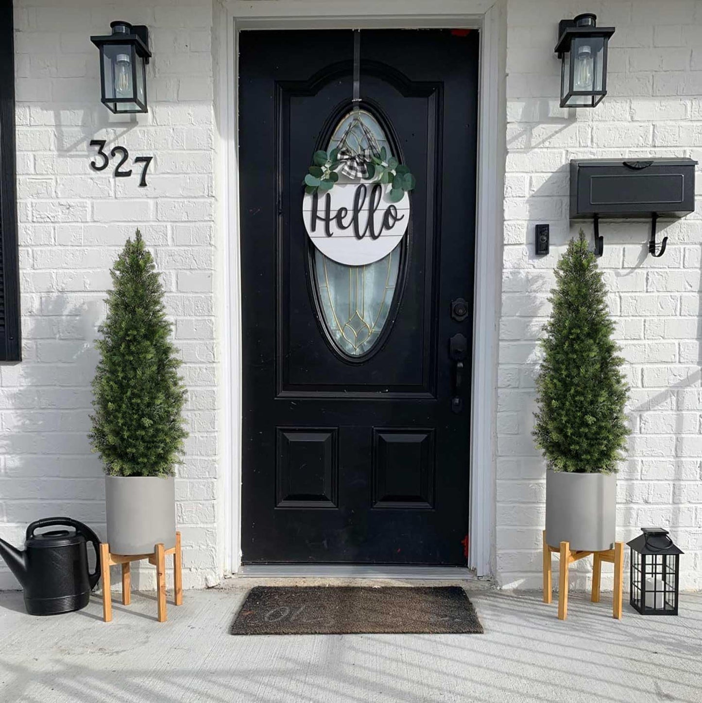 6ft Artificial Fiddle Leaf Fig Tree for Home Decor, 6 Feet Large Faux Plant Fake Ficus lyrata Silk Trees with Pot for Indoor Outdoor House Living Room Office (6 ft Tall)