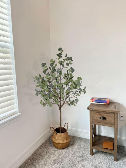 6ft Artificial Fiddle Leaf Fig Tree for Home Decor, 6 Feet Large Faux Plant Fake Ficus lyrata Silk Trees with Pot for Indoor Outdoor House Living Room Office (6 ft Tall)