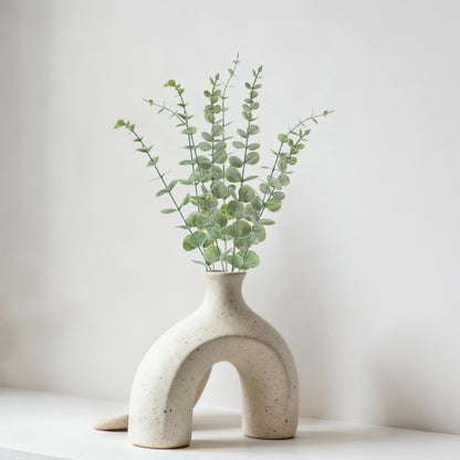 10pcs Eucalyptus Stems Artificial Eucalyptus Leaves Fake Greenery Branches Fake Flowers for Wedding Centerpiece Spring Easter Farmhouse Home Decoration