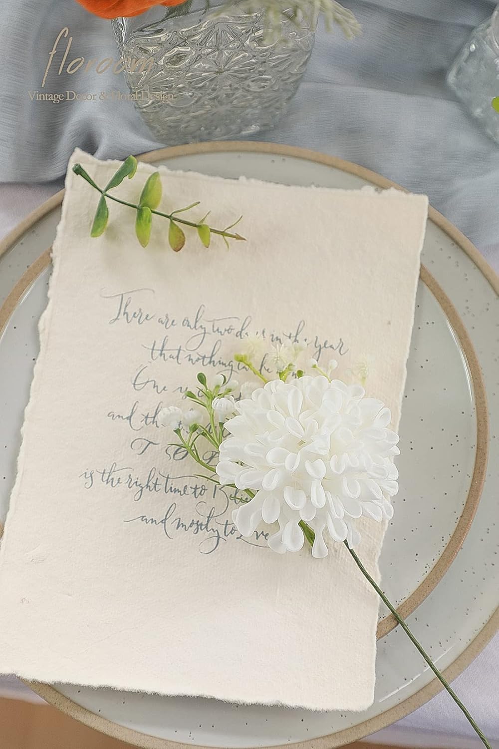 Artificial Dahlia Flowers 25pcs Real Looking Ivory Foam Fake Roses with Stems for DIY Wedding Bouquets White Bridal Shower Centerpieces Floral Arrangements Party Tables Home Decoration