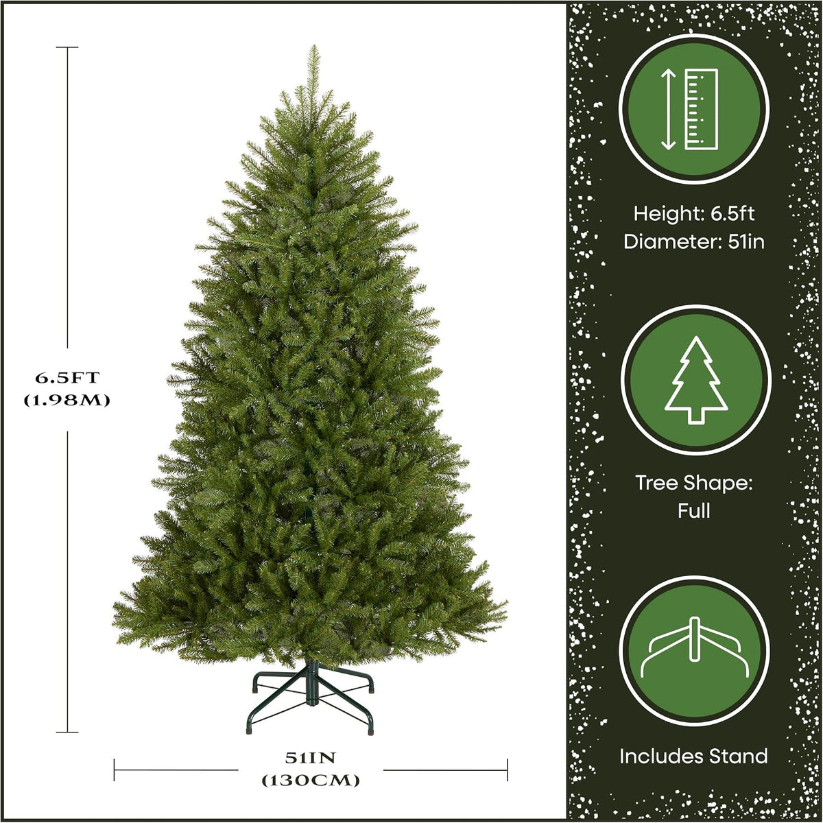 6ft Unlit Dunhill Fir Artificial Full Christmas Tree
