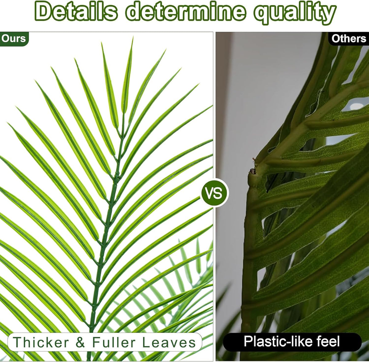 5ft Artificial Phoenix Palm Tree, Faux Coconut Silk Tropical Fake Palm Plant for Indoor Outdoor Home Office Patio Bathroom Pool Coastal Decor
