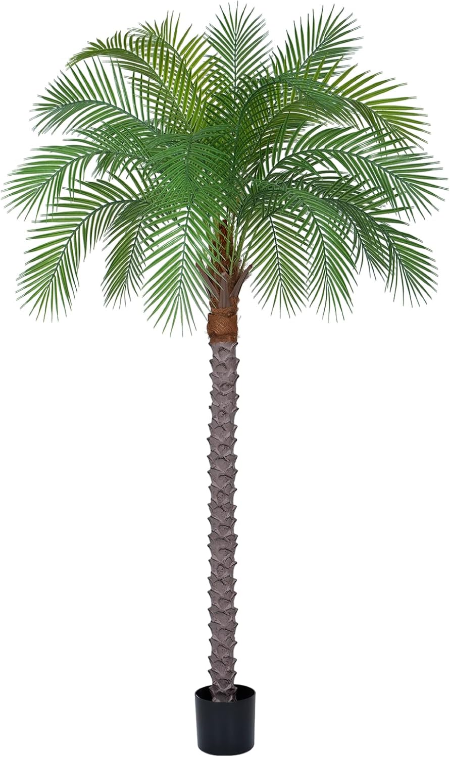 5ft Artificial Phoenix Palm Tree, Faux Coconut Silk Tropical Fake Palm Plant for Indoor Outdoor Home Office Patio Bathroom Pool Coastal Decor