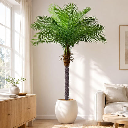 5ft Artificial Phoenix Palm Tree, Faux Coconut Silk Tropical Fake Palm Plant for Indoor Outdoor Home Office Patio Bathroom Pool Coastal Decor