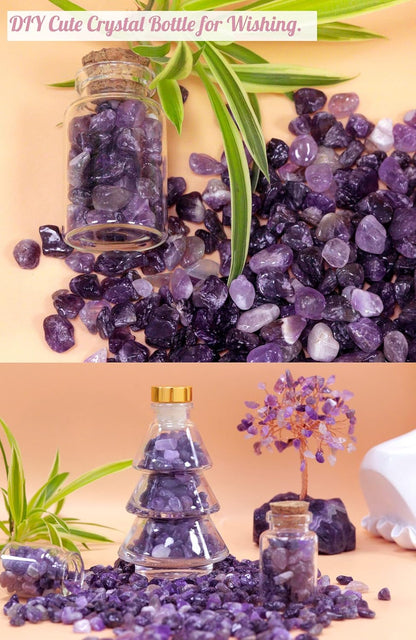 Fluorite Aquarium Gravel Rocks Natural Tumbled Healing Crystal Chips Bulk Gemstones Tumbled Crushed Stones for Fountain Vase Filler Planters Decorative Fish Tank Potted Reiki Energy Balancing 0.44lb
