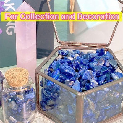 Fluorite Aquarium Gravel Rocks Natural Tumbled Healing Crystal Chips Bulk Gemstones Tumbled Crushed Stones for Fountain Vase Filler Planters Decorative Fish Tank Potted Reiki Energy Balancing 0.44lb