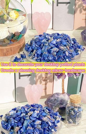 Fluorite Aquarium Gravel Rocks Natural Tumbled Healing Crystal Chips Bulk Gemstones Tumbled Crushed Stones for Fountain Vase Filler Planters Decorative Fish Tank Potted Reiki Energy Balancing 0.44lb