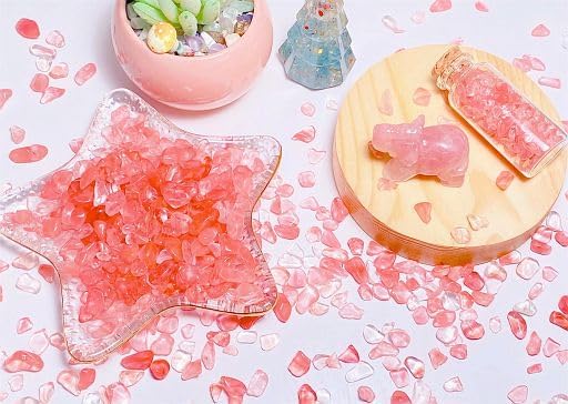 Fluorite Aquarium Gravel Rocks Natural Tumbled Healing Crystal Chips Bulk Gemstones Tumbled Crushed Stones for Fountain Vase Filler Planters Decorative Fish Tank Potted Reiki Energy Balancing 0.44lb