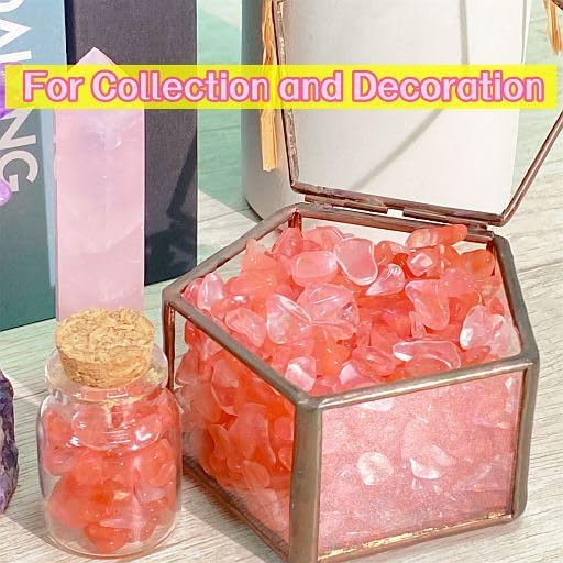 Fluorite Aquarium Gravel Rocks Natural Tumbled Healing Crystal Chips Bulk Gemstones Tumbled Crushed Stones for Fountain Vase Filler Planters Decorative Fish Tank Potted Reiki Energy Balancing 0.44lb