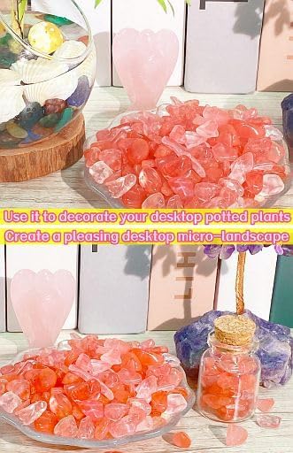 Fluorite Aquarium Gravel Rocks Natural Tumbled Healing Crystal Chips Bulk Gemstones Tumbled Crushed Stones for Fountain Vase Filler Planters Decorative Fish Tank Potted Reiki Energy Balancing 0.44lb