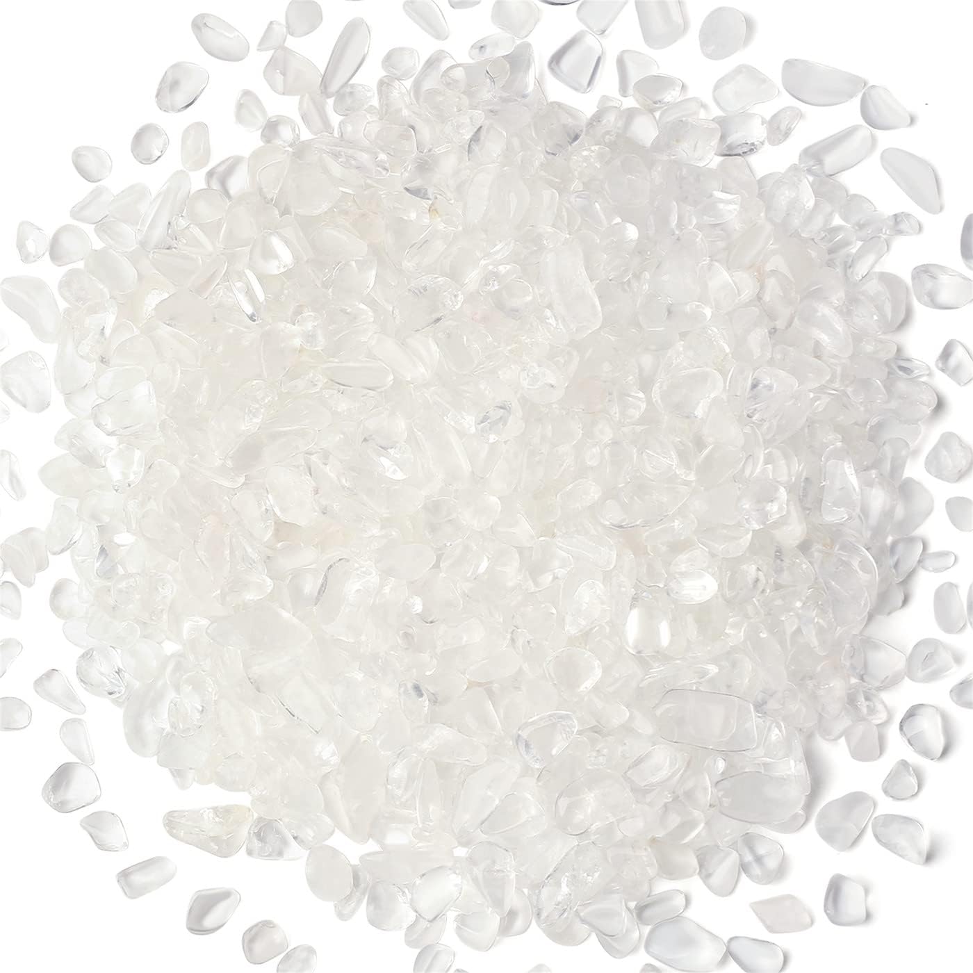 Fluorite Aquarium Gravel Rocks Natural Tumbled Healing Crystal Chips Bulk Gemstones Tumbled Crushed Stones for Fountain Vase Filler Planters Decorative Fish Tank Potted Reiki Energy Balancing 0.44lb