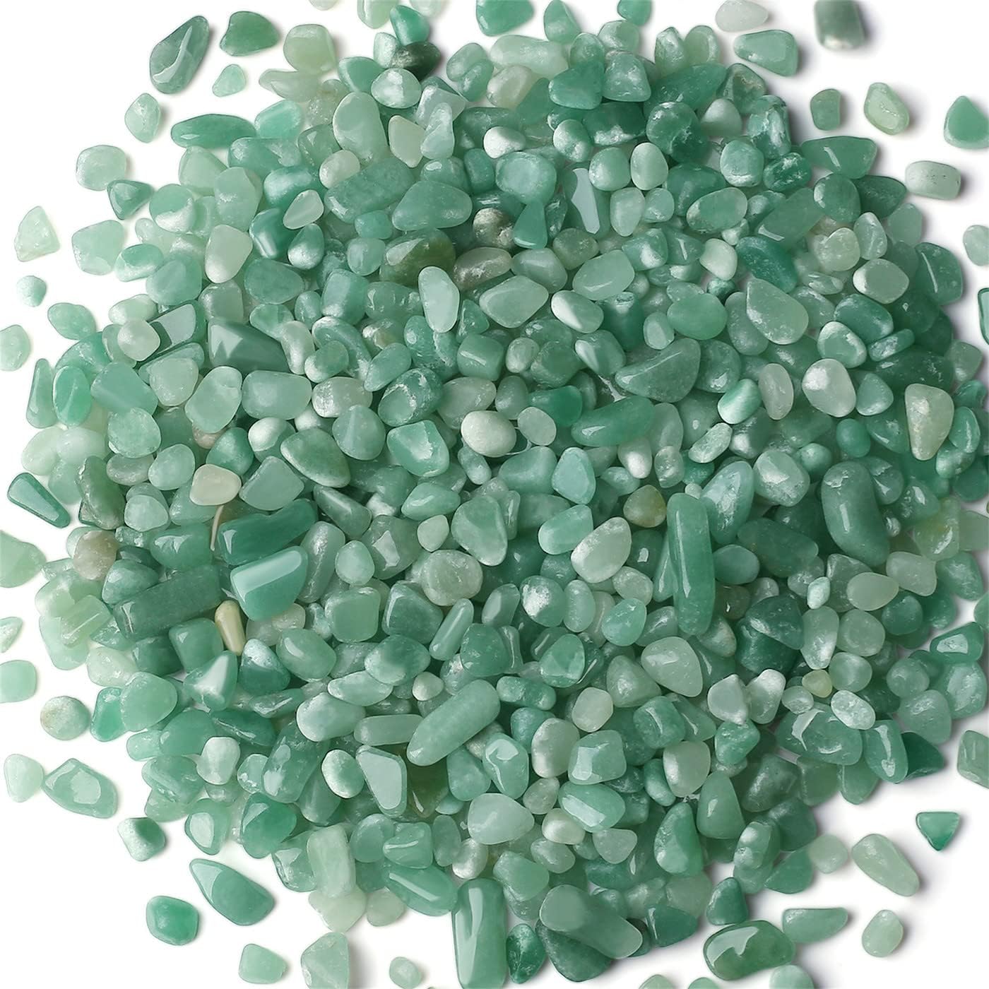 Fluorite Aquarium Gravel Rocks Natural Tumbled Healing Crystal Chips Bulk Gemstones Tumbled Crushed Stones for Fountain Vase Filler Planters Decorative Fish Tank Potted Reiki Energy Balancing 0.44lb