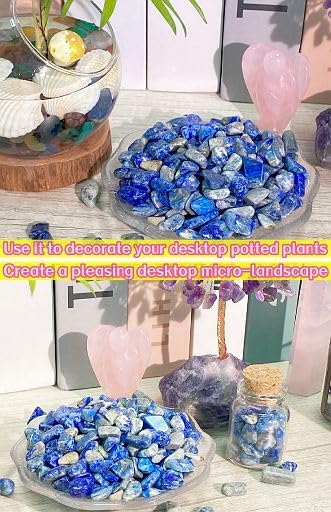 Fluorite Aquarium Gravel Rocks Natural Tumbled Healing Crystal Chips Bulk Gemstones Tumbled Crushed Stones for Fountain Vase Filler Planters Decorative Fish Tank Potted Reiki Energy Balancing 0.44lb