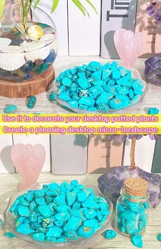 Fluorite Aquarium Gravel Rocks Natural Tumbled Healing Crystal Chips Bulk Gemstones Tumbled Crushed Stones for Fountain Vase Filler Planters Decorative Fish Tank Potted Reiki Energy Balancing 0.44lb