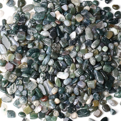 Fluorite Aquarium Gravel Rocks Natural Tumbled Healing Crystal Chips Bulk Gemstones Tumbled Crushed Stones for Fountain Vase Filler Planters Decorative Fish Tank Potted Reiki Energy Balancing 0.44lb