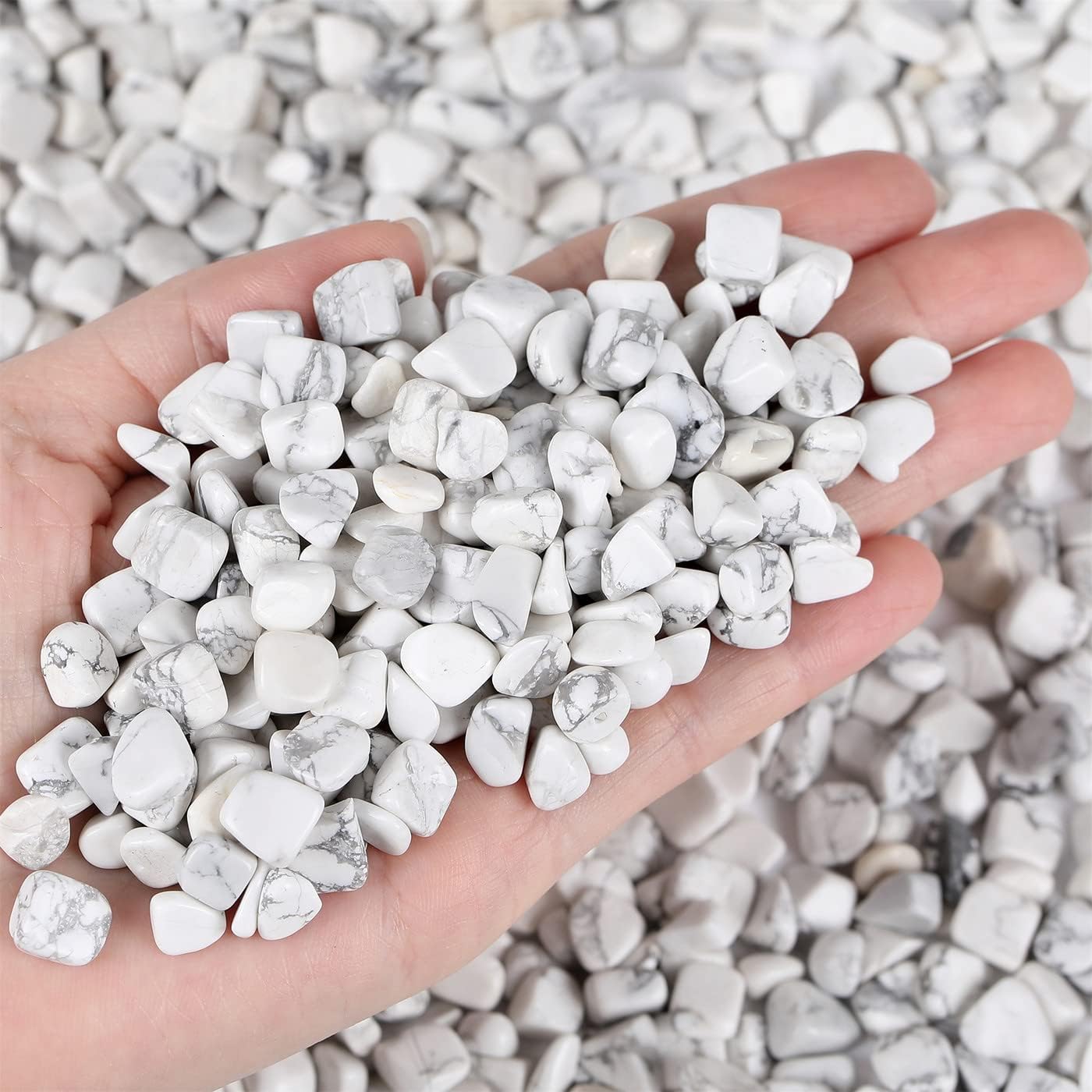 Fluorite Aquarium Gravel Rocks Natural Tumbled Healing Crystal Chips Bulk Gemstones Tumbled Crushed Stones for Fountain Vase Filler Planters Decorative Fish Tank Potted Reiki Energy Balancing 0.44lb
