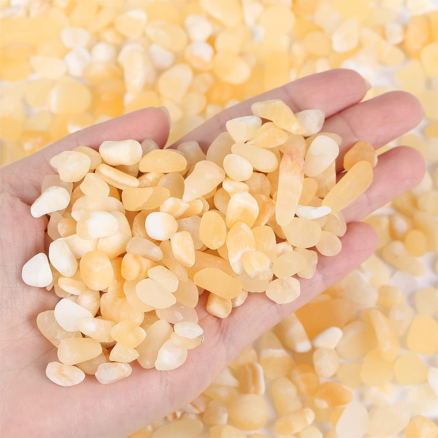 Fluorite Aquarium Gravel Rocks Natural Tumbled Healing Crystal Chips Bulk Gemstones Tumbled Crushed Stones for Fountain Vase Filler Planters Decorative Fish Tank Potted Reiki Energy Balancing 0.44lb