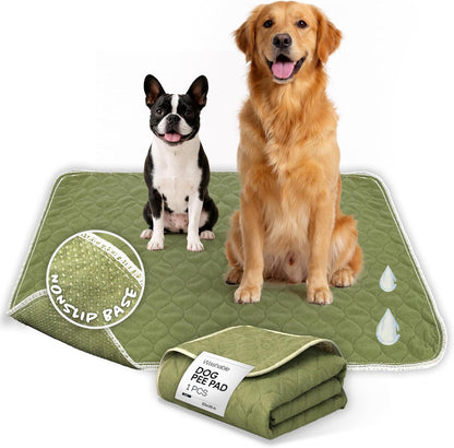 Dog Grass Pad with Tray 23”x35” – Soft-Touch Artificial Grass Pad for Dogs Potty with Pee Pads Washable & Puppy Porch Potty Tray – Dog Litter Box Indoor & Outdoor, Pet Turf for Puppy Toilet Training