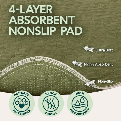 Dog Grass Pad with Tray 23”x35” – Soft-Touch Artificial Grass Pad for Dogs Potty with Pee Pads Washable & Puppy Porch Potty Tray – Dog Litter Box Indoor & Outdoor, Pet Turf for Puppy Toilet Training