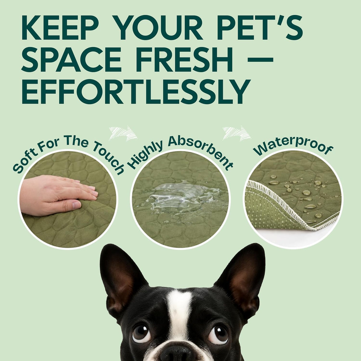 Dog Grass Pad with Tray 23”x35” – Soft-Touch Artificial Grass Pad for Dogs Potty with Pee Pads Washable & Puppy Porch Potty Tray – Dog Litter Box Indoor & Outdoor, Pet Turf for Puppy Toilet Training