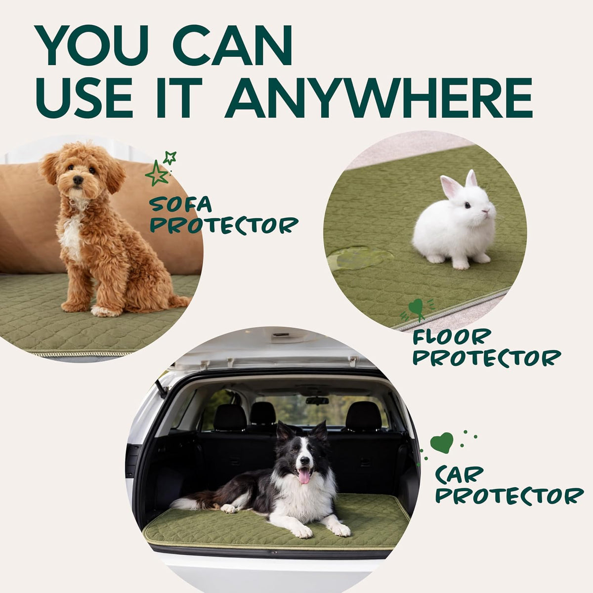Dog Grass Pad with Tray 23”x35” – Soft-Touch Artificial Grass Pad for Dogs Potty with Pee Pads Washable & Puppy Porch Potty Tray – Dog Litter Box Indoor & Outdoor, Pet Turf for Puppy Toilet Training