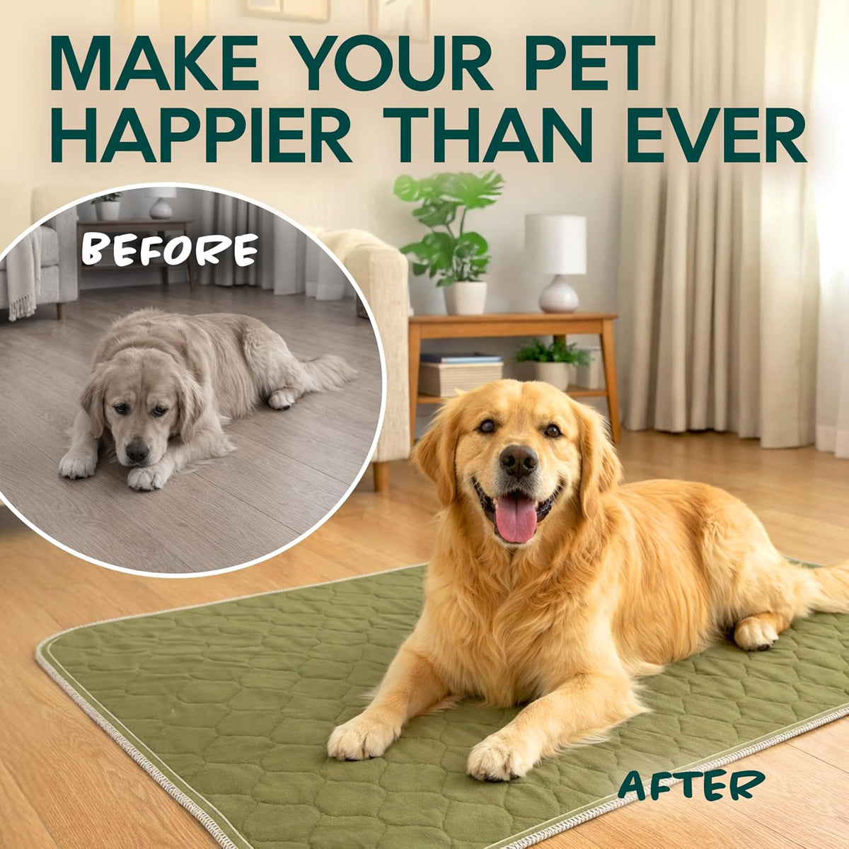 Dog Grass Pad with Tray 23”x35” – Soft-Touch Artificial Grass Pad for Dogs Potty with Pee Pads Washable & Puppy Porch Potty Tray – Dog Litter Box Indoor & Outdoor, Pet Turf for Puppy Toilet Training