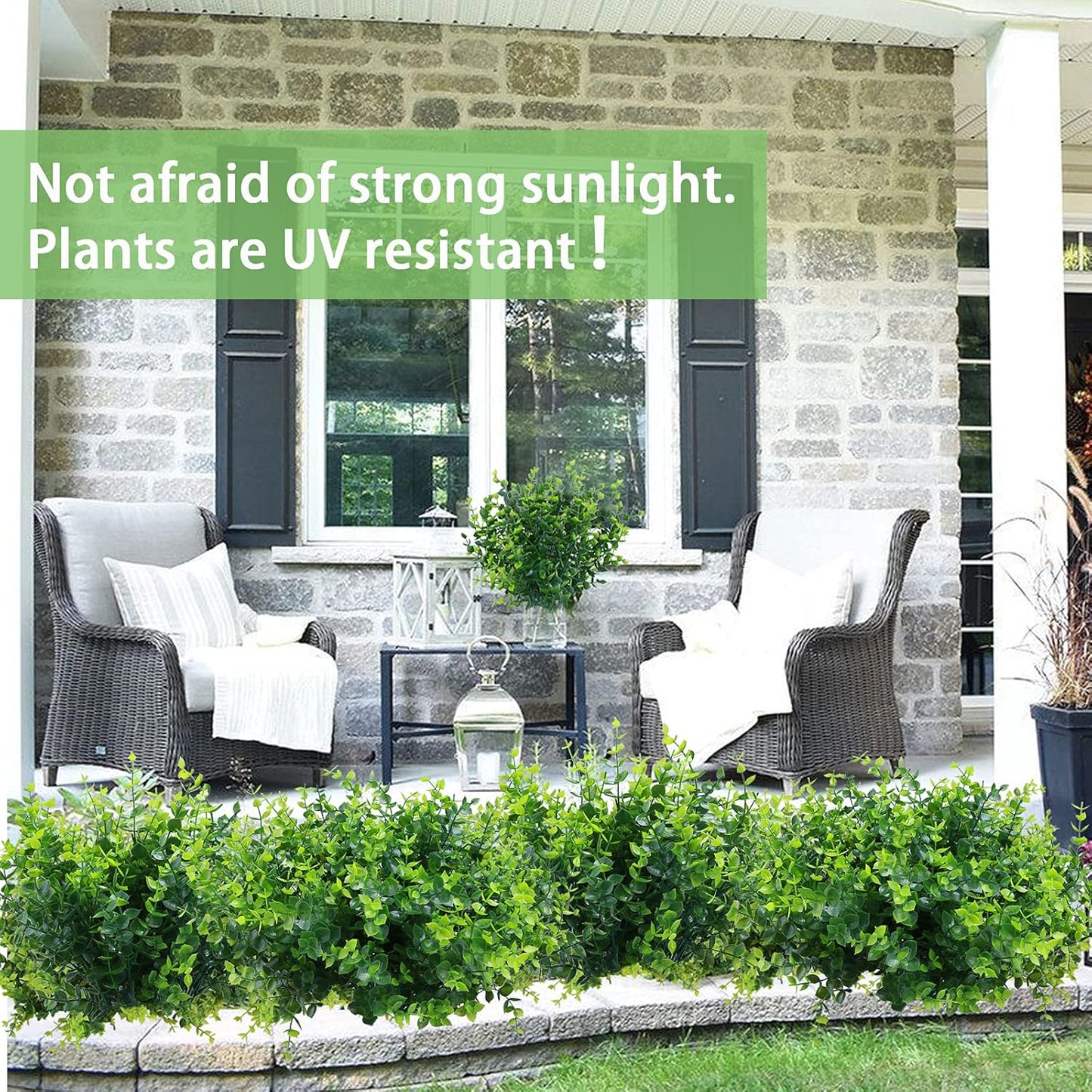‌8 Pack Fake Hanging Plants Weeping Willlow Vines UV Resistant Artificial Ivy Greenery Stems for Indoor Outdoor Home Porch Garden Decor