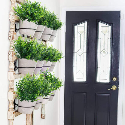 ‌8 Pack Fake Hanging Plants Weeping Willlow Vines UV Resistant Artificial Ivy Greenery Stems for Indoor Outdoor Home Porch Garden Decor