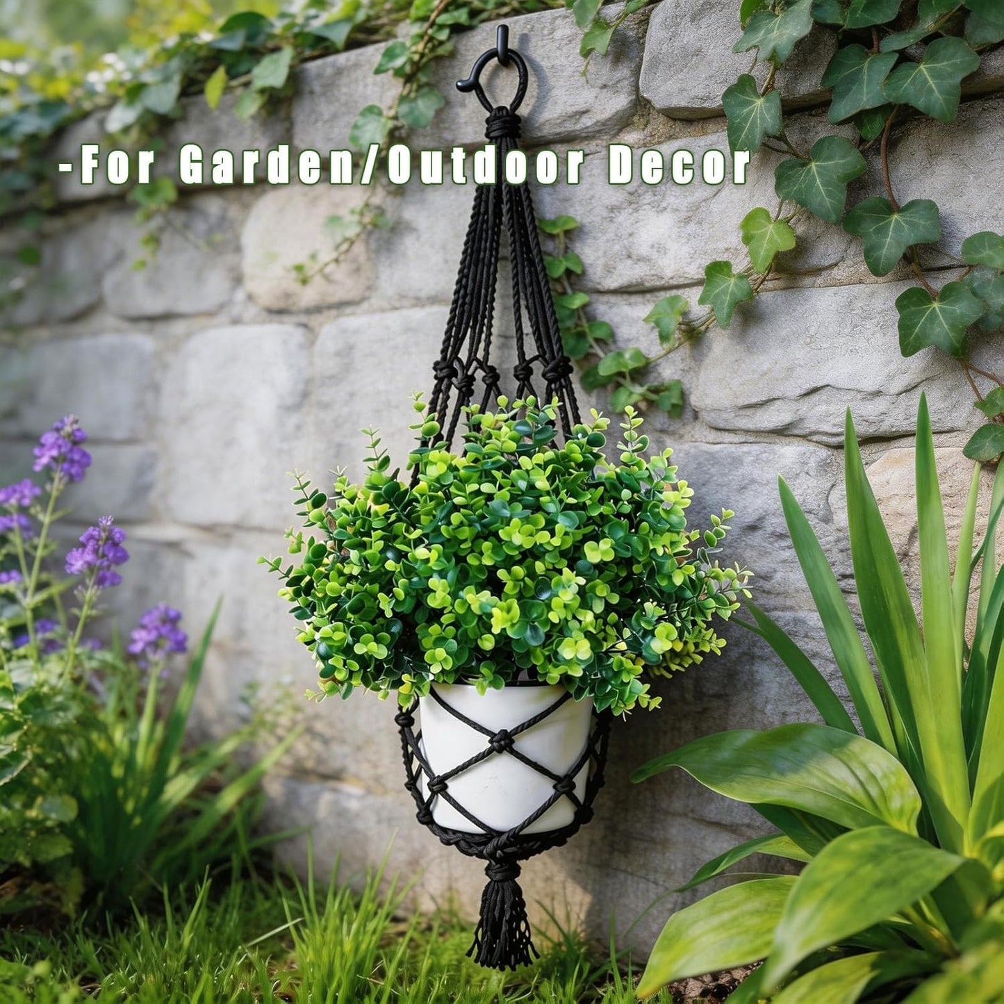 ‌8 Pack Fake Hanging Plants Weeping Willlow Vines UV Resistant Artificial Ivy Greenery Stems for Indoor Outdoor Home Porch Garden Decor