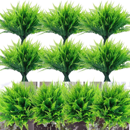 ‌8 Pack Fake Hanging Plants Weeping Willlow Vines UV Resistant Artificial Ivy Greenery Stems for Indoor Outdoor Home Porch Garden Decor